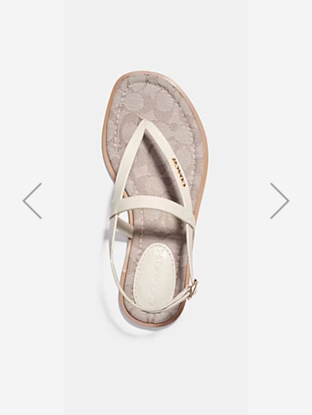 Coach Josie Cream Sandal - Classic